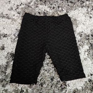 Girls Black Stretch Biker Shorts Size Medium 7/8